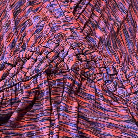 Spense Sleeveless Maxi Dress Cinched Braided Waist Faux Wrap Women's Size Medium - Picture 3 of 12